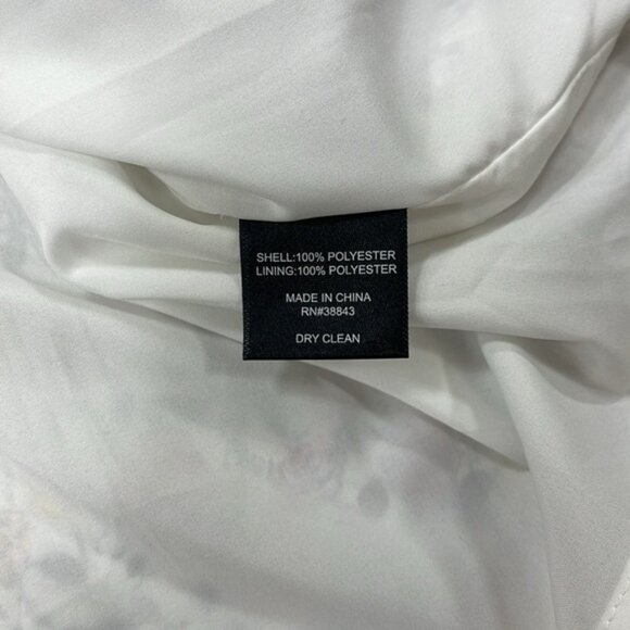 Sam Edelman Ruffle Sleeve Patterned Drape Floral Dress - Picture 6 of 14